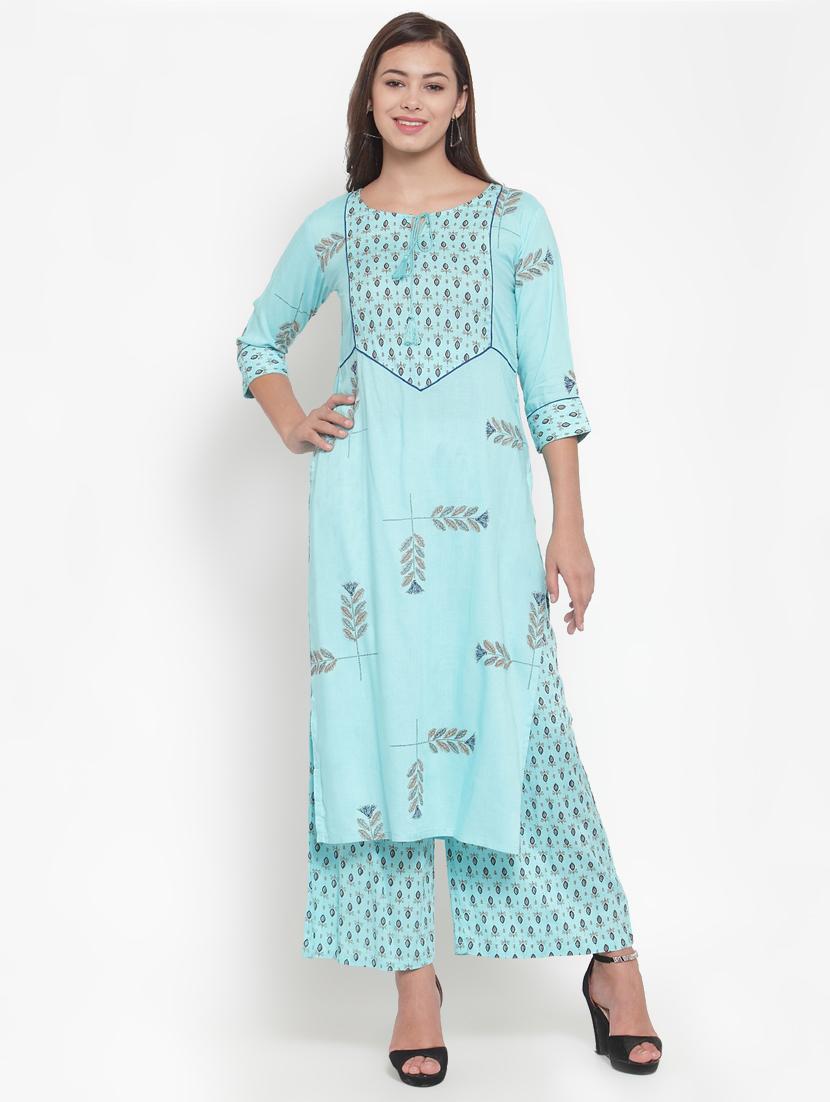 printed straight kurta  - 16663036 -  Zoom Image - 0