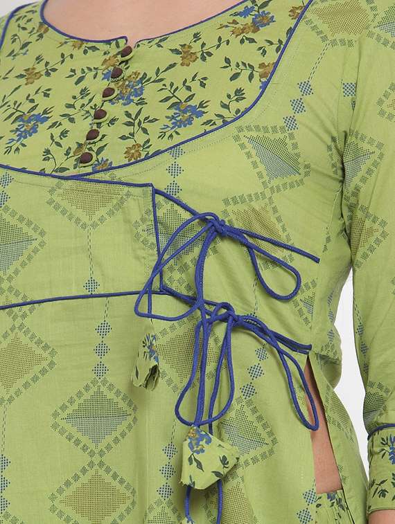 printed straight kurta  - 16663045 -  Standard Image - 3