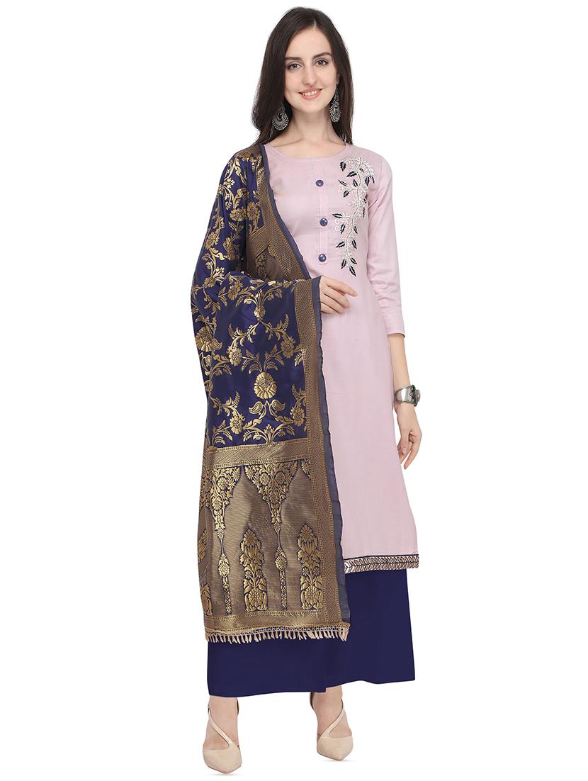 ethnic motif suits unstitched suit - 16665699 - Zoom Image - 0