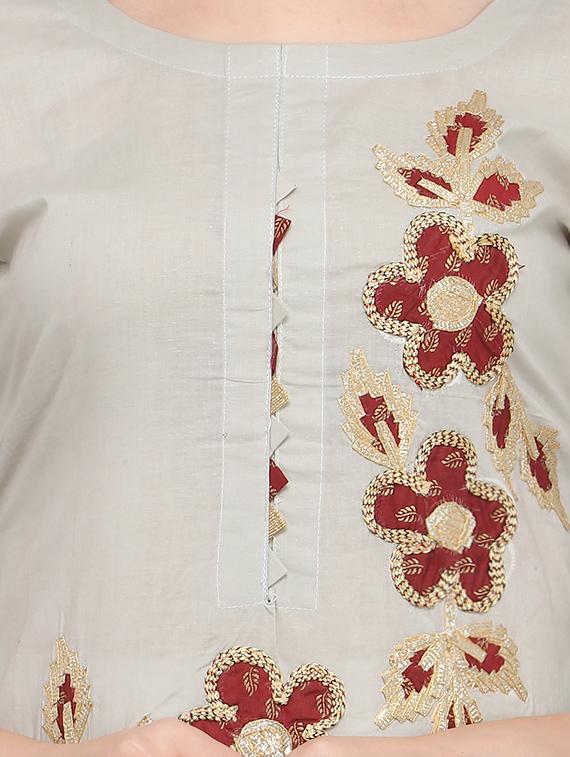floral suits unstitched suit - 16665700 - Standard Image - 3