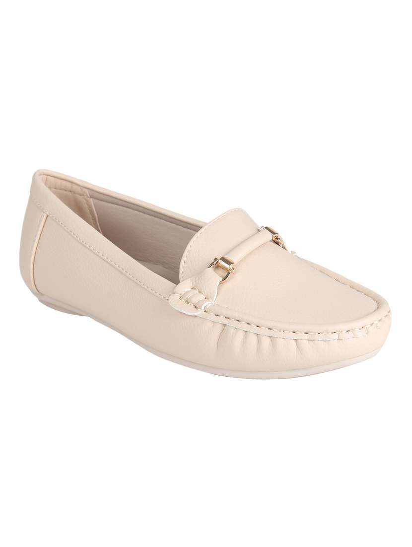beige slip on loafers