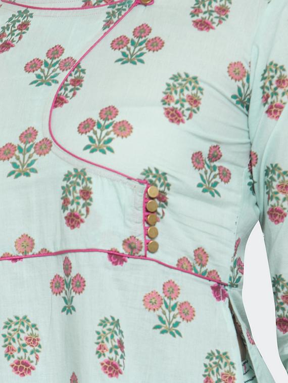 floral print kurta palazzo set - 16666436 - Standard Image - 3