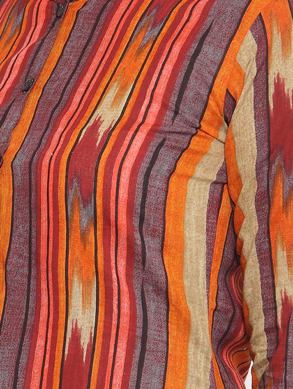 ikat print kurta pant set - 16666442 - Standard Image - 3