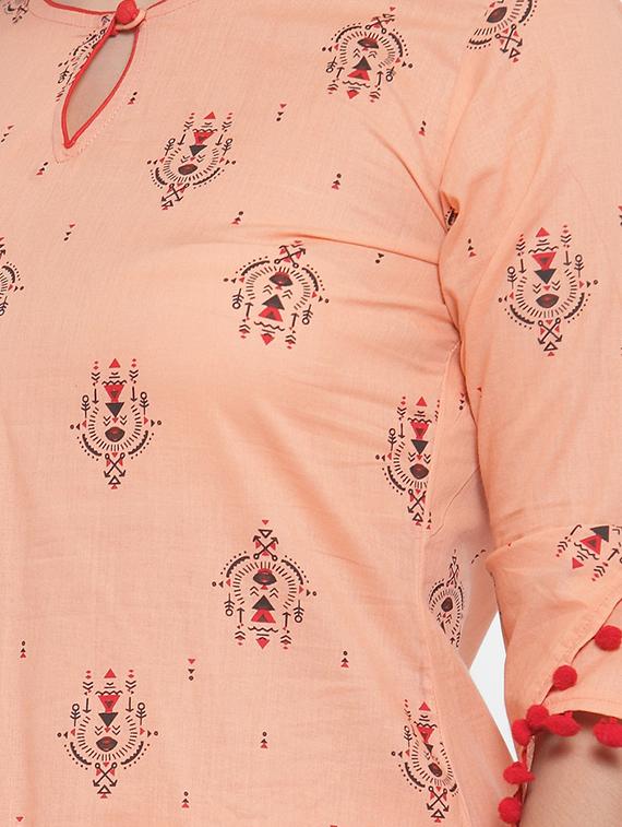printed straight kurta palazzo set - 16666444 - Standard Image - 3