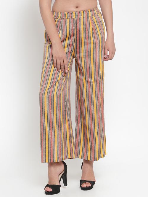 high rise striped palazzo - 16666541 - Standard Image - 0