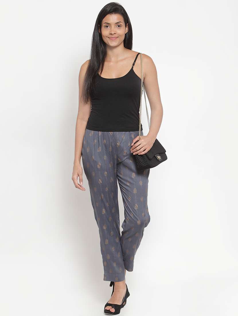 printed tapered pant - 16666602 -  Standard Image - 3