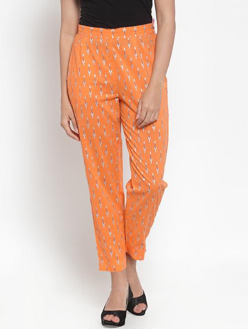 ikat print tapered pant - 16666604 - Standard Image - 0