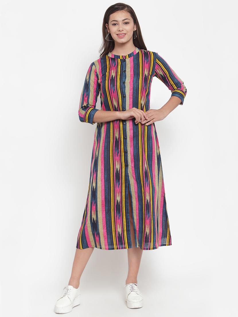 ikat print a-line dress - 16666724 - Zoom Image - 0