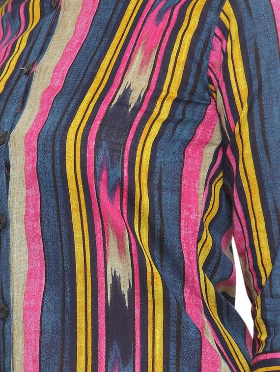 ikat print a-line dress - 16666724 - Standard Image - 3