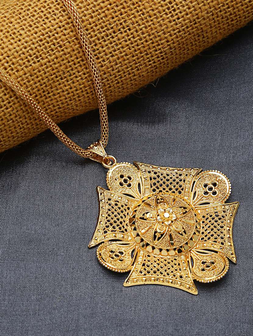 gold metal pendant