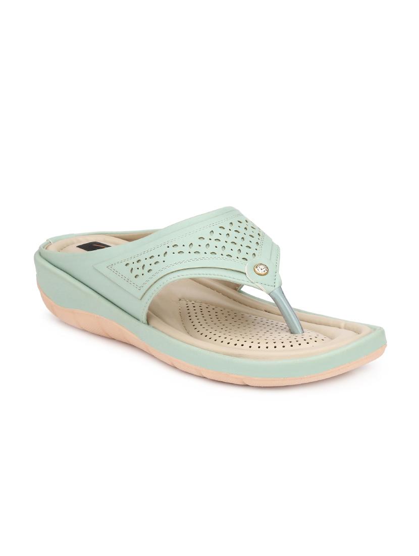 green toe separator sandals - 16668437 -  Zoom Image - 0