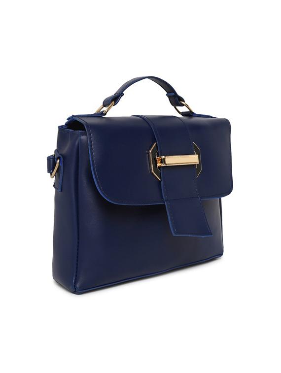 blue leatherette (pu) sling bag - 16668469 - Standard Image - 3