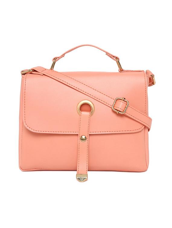 pink leatherette (pu) sling bag - 16668471 - Zoom Image - 0