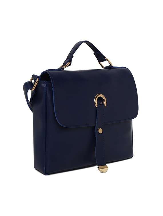 blue leatherette (pu) sling bag - 16668473 -  Standard Image - 3