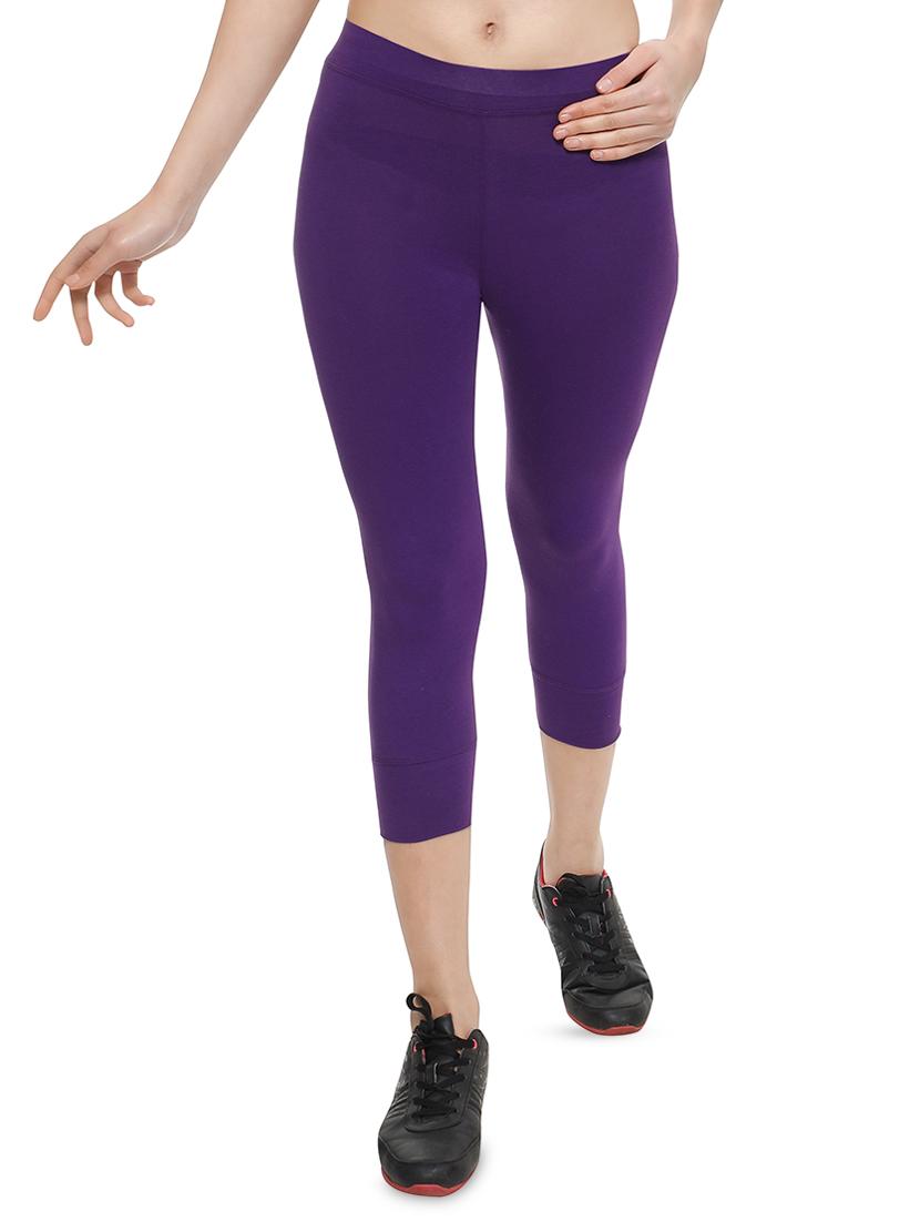 high rise solid sports capri  - 16669276 -  Zoom Image - 0