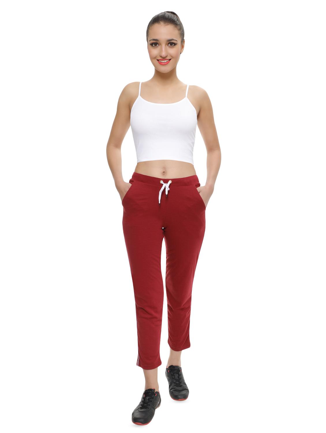 drawstring waist solid track pant - 16669299 - Standard Image - 3