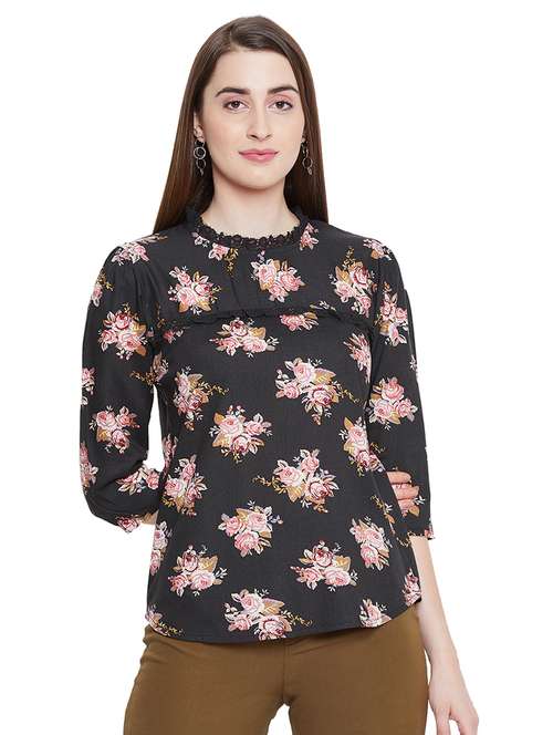 women's straight mock neck top - 16670612 - Standard Image - 0