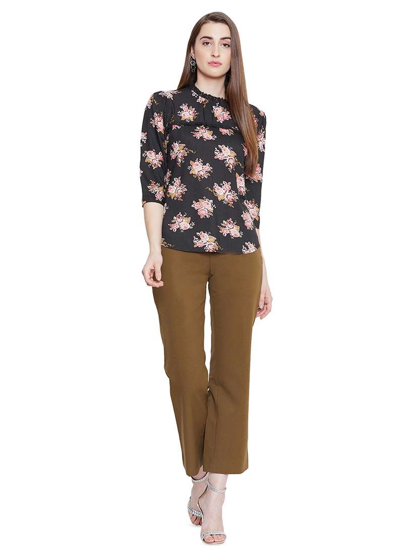 women's straight mock neck top - 16670612 - Standard Image - 3