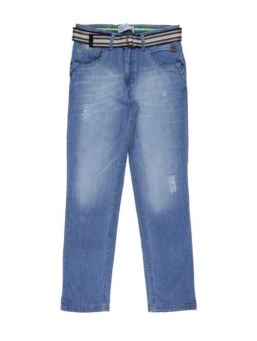 light blue denim washed jean - 16672335 - Standard Image - 0