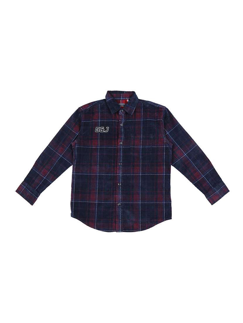dark blue cotton shirt - 16672428 - Zoom Image - 0
