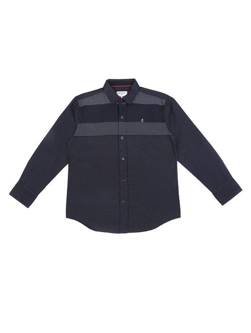 dark blue cotton shirt - 16672434 - Standard Image - 0