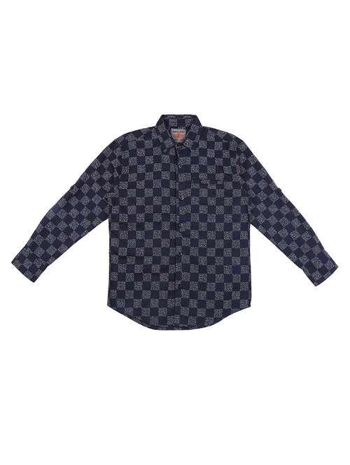 dark blue cotton shirt - 16672438 -  Standard Image - 0