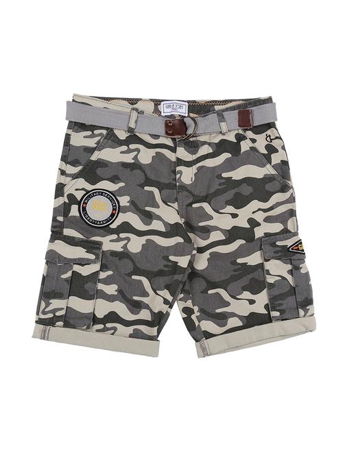 grey cotton blend three fourth - 16672468 -  Standard Image - 0