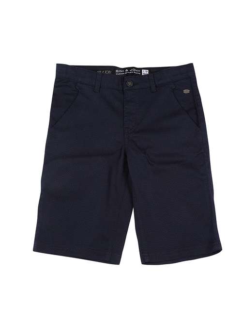 dark blue cotton blend three fourth - 16672484 - Standard Image - 0