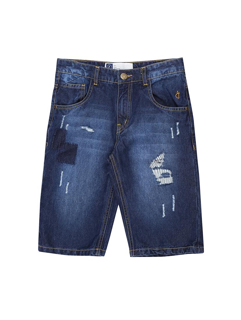 dark blue cotton blend  three fourth - 16672512 -  Zoom Image - 0