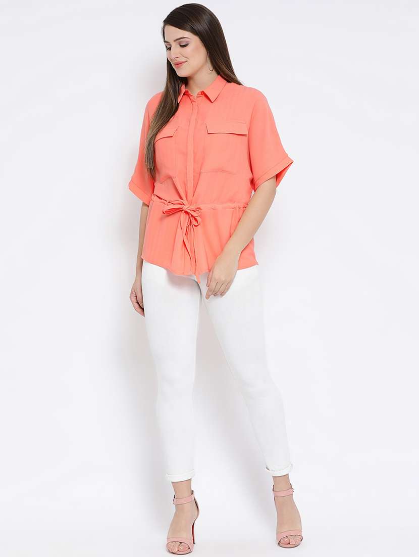 tie knot pocket detail shirt - 16673832 -  Standard Image - 3