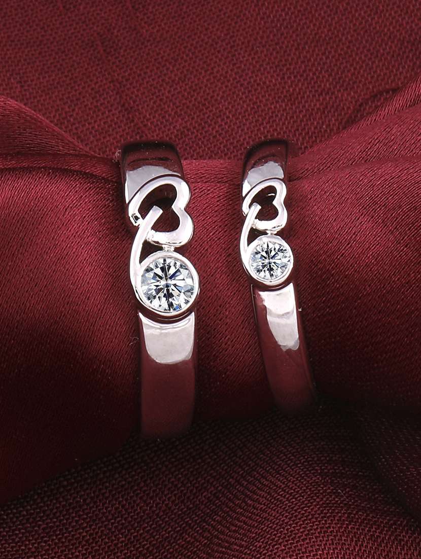 silver  tone silver plated finger ring