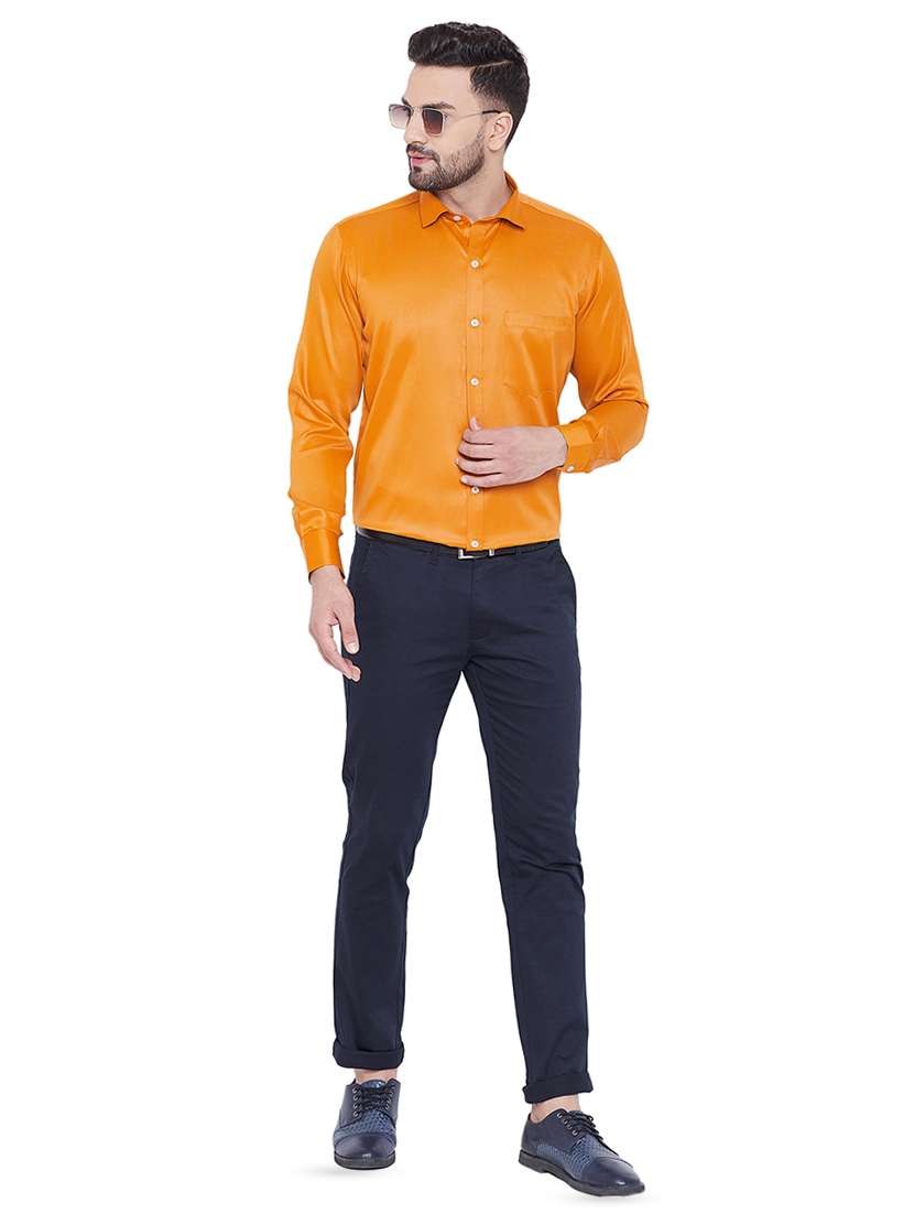 mens solids formal shirt - 16675459 - Standard Image - 3