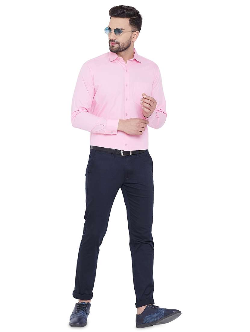 mens solids formal shirt - 16675461 - Standard Image - 3
