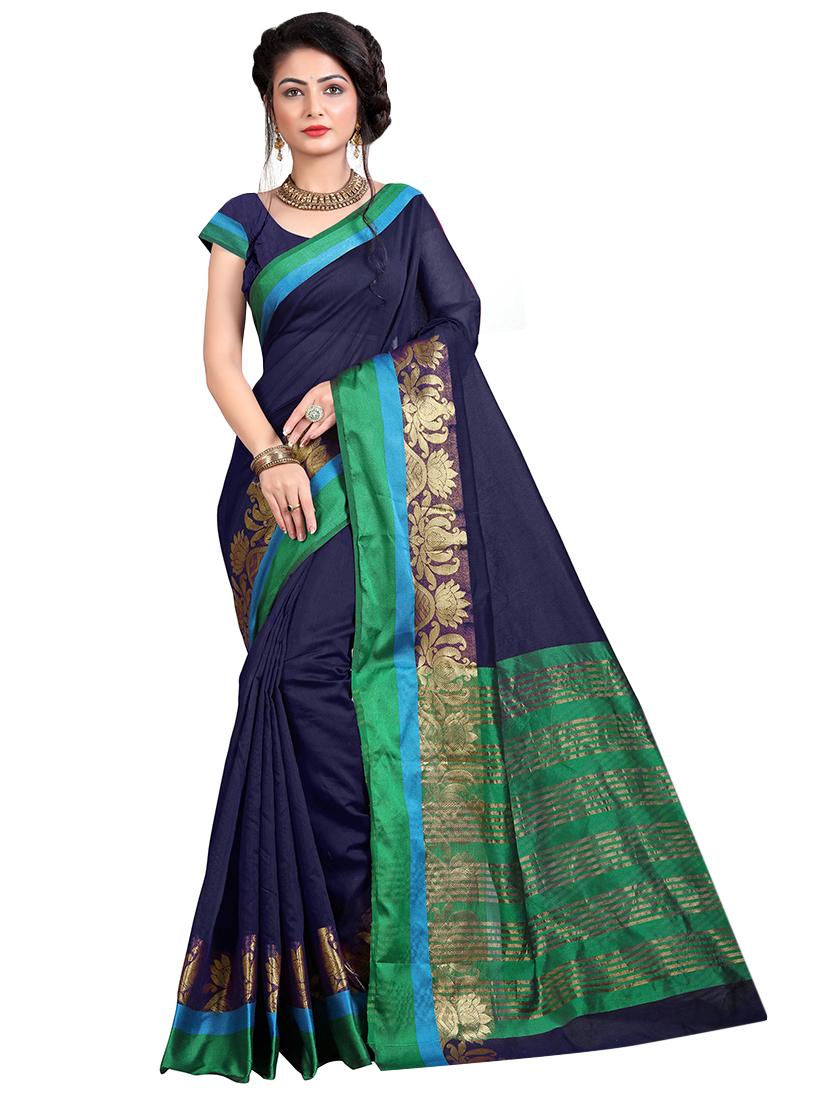 self-design gadwal saree with blouse - 16676471 -  Zoom Image - 0