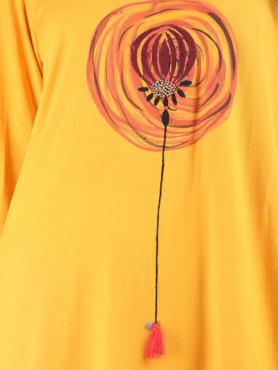 printed straight kurta - 16677535 - Standard Image - 3