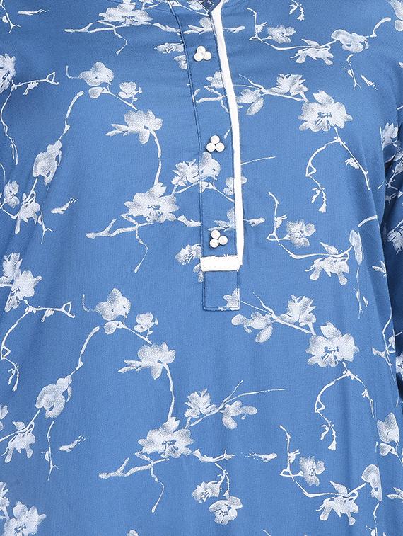 floral printed kurta palazzo set - 16677548 - Standard Image - 3