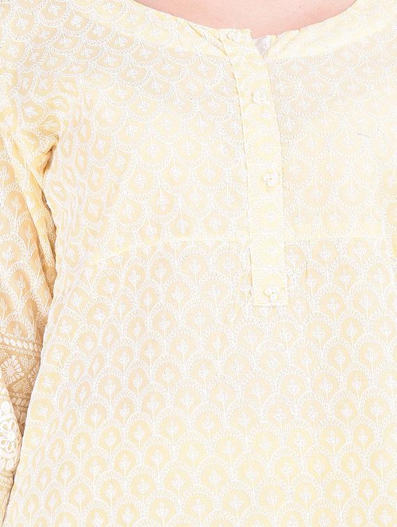 pastel embroidered kurta palazzo set - 16677551 - Standard Image - 3