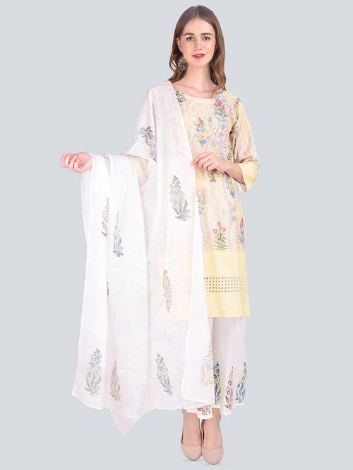 floral printed kurta palazzo suit set - 16677570 -  Standard Image - 0