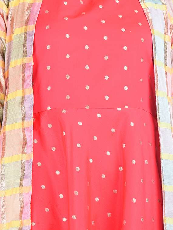 layered kurta dupatta set - 16677572 - Standard Image - 3