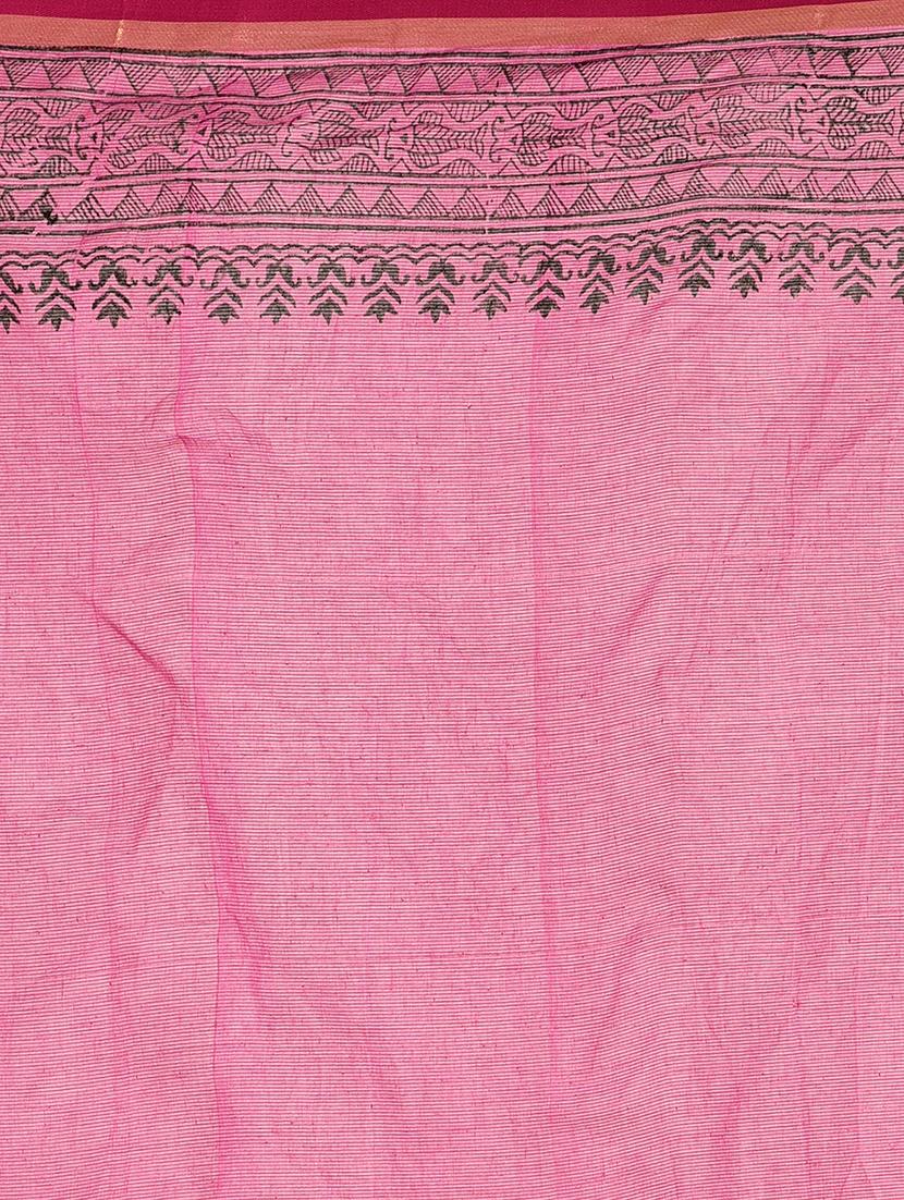 tant handloom saree with blouse - 16678280 - Standard Image - 3
