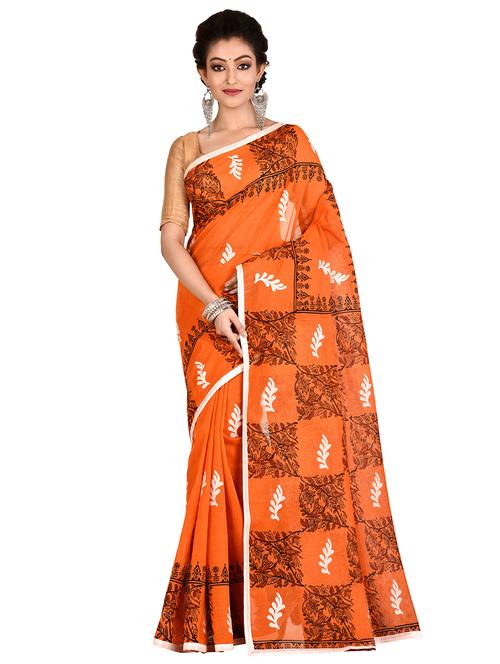 tant handloom saree with blouse - 16678282 - Standard Image - 0