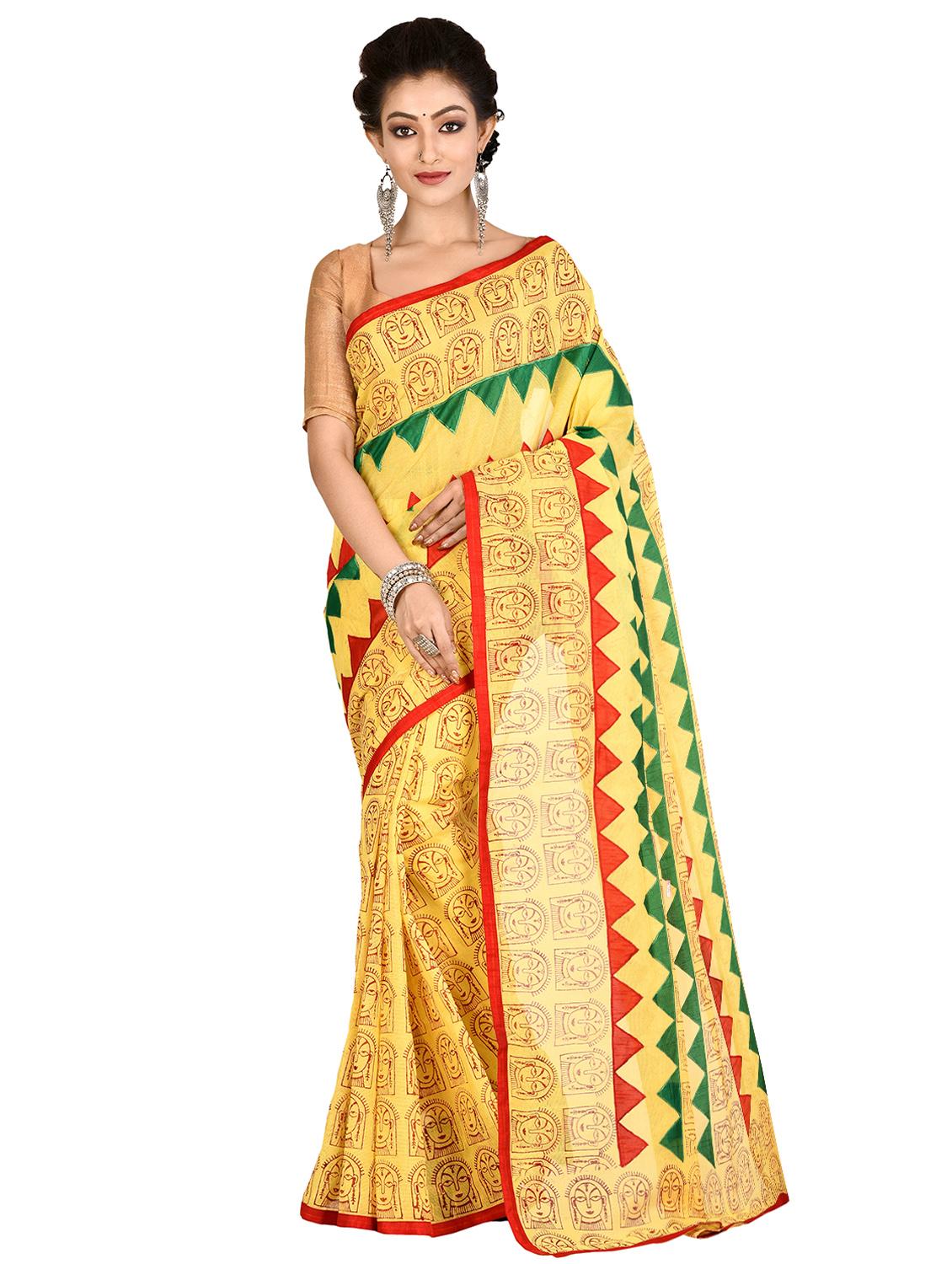 tant handloom saree with blouse - 16678287 - Zoom Image - 0