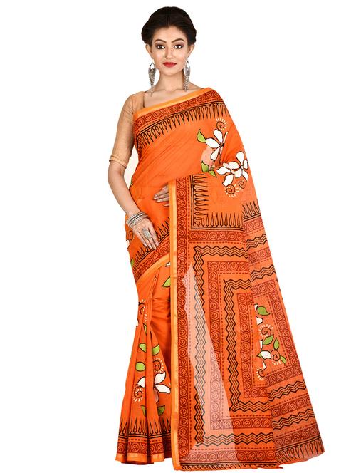 tant handloom saree with blouse - 16678288 - Standard Image - 0