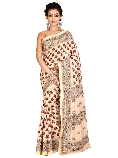 tant handloom saree with blouse - 16678296 -  Standard Image - 0