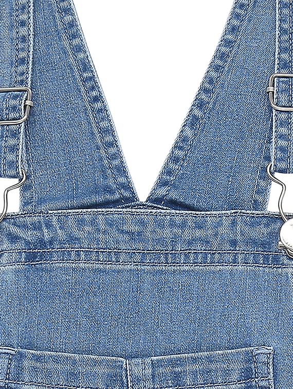 round neck denim dungaree twin sets - 16679924 - Standard Image - 5