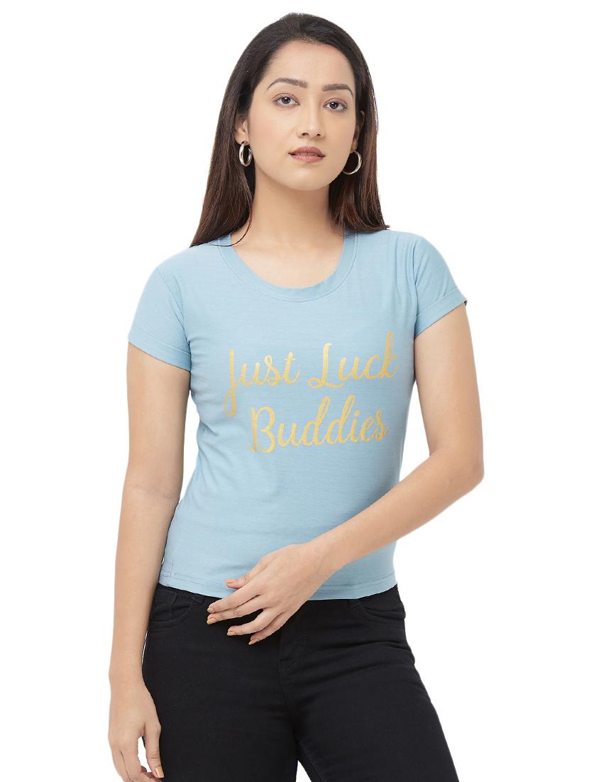 round neck printed tee - 16680207 - Zoom Image - 0