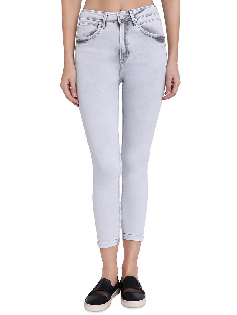 high rise stone washed jeans - 16681446 - Zoom Image - 0