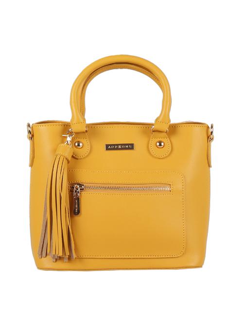 yellow leatherette regular sling bag - 16684709 - Standard Image - 0