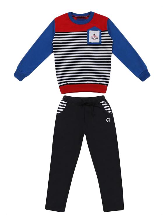 crew neck striped track wear - 16684808 - Zoom Image - 0