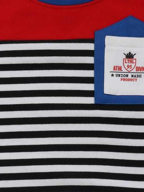 crew neck striped track wear - 16684808 - Standard Image - 3